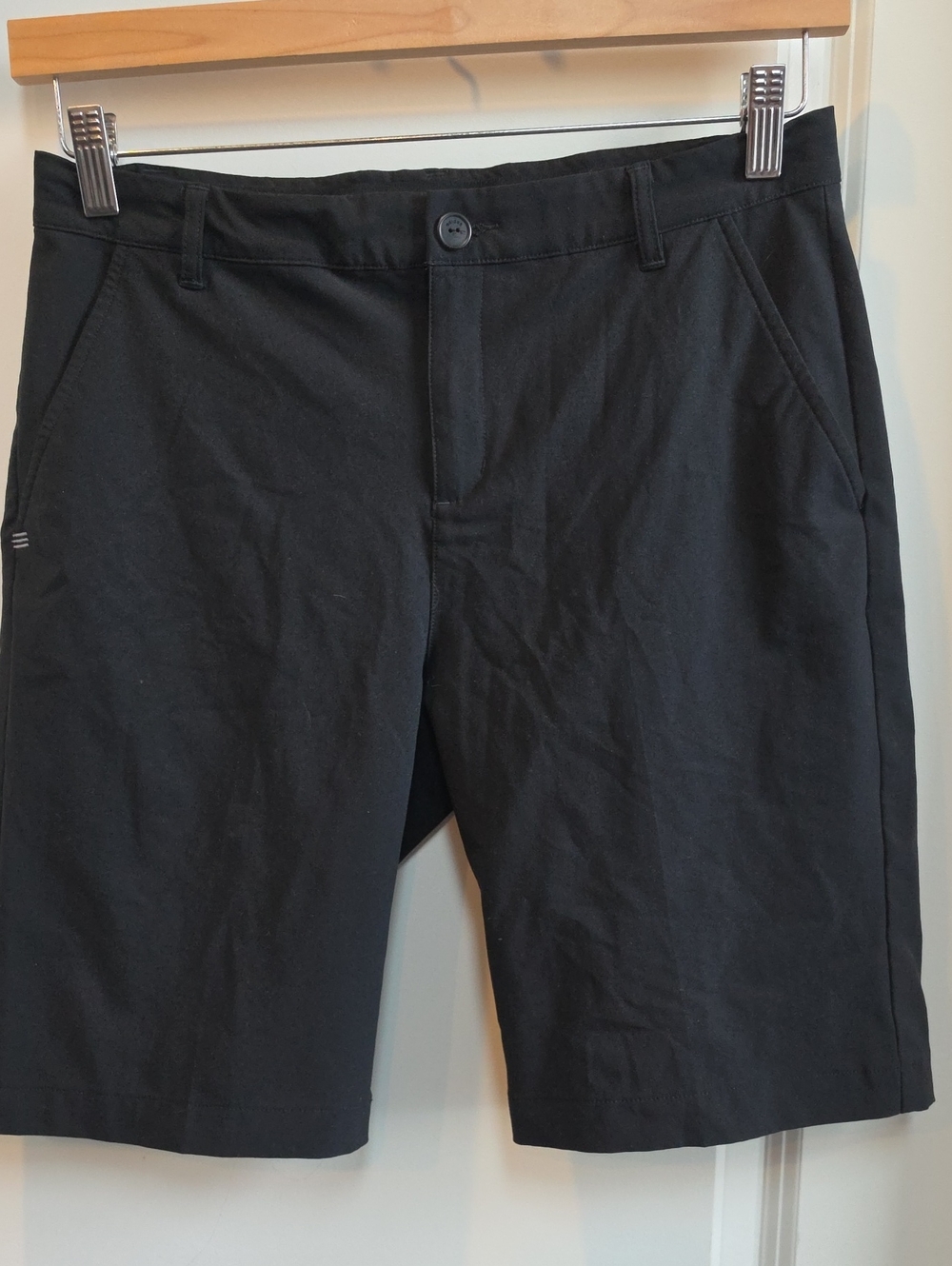 adidas Black Kids Athletic Shorts with Subtle Logo